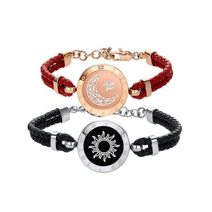 Sun-Moon Smart Sensing Couple Bracelet